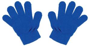 カラーのびのび手袋 コバルトブルー（1双）